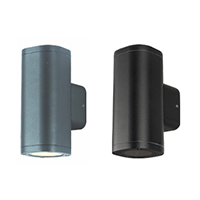 GU10 Wall Light - Up/Down Dark Grey/Black