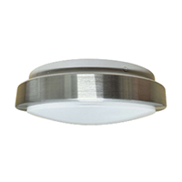 Round Surface Mount E27 Lampholder Brushed Chrome