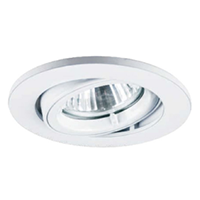 Round Tilt Twist-Lock GU10 Lampholder White