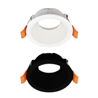 Round Non-Tilt GU10 Lampholder White | Black
